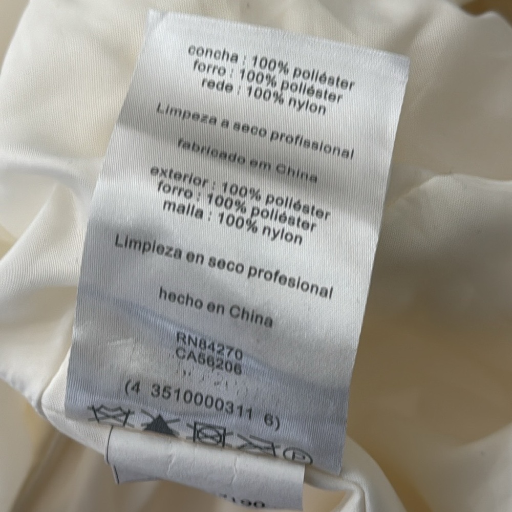 White by Vera Wang ORGANZA strapless wedding Dress sz 20 - Picture 12 of 13